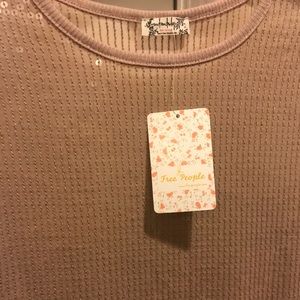 Free People Tops - NWT Free People Sequin Top Diamond Eyes Free People Tops - NWT Free People Sequin Top Diamond Eyes